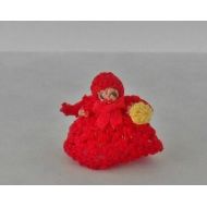 Margaretminibears Micro Crochet Little Red Riding Hood Topsy Turvy Doll. Folk Tale, Story Book Doll. Miniature Amigurumi. Dollhouse, Room Box Doll.