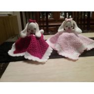 /MariAnnCreations Babys crocheted lovey blanket