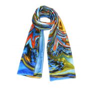 Maria Enrica Nardi Grace print double velvet scarf