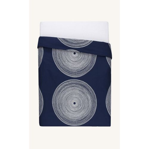 Marimekko 221436 Fokus Comforter Set Navy, Twin
