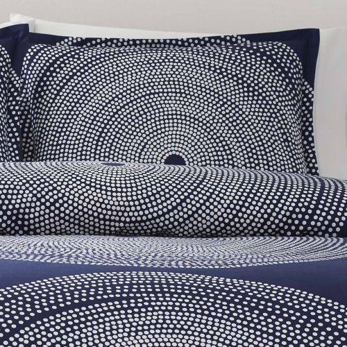  Marimekko 221436 Fokus Comforter Set Navy, Twin