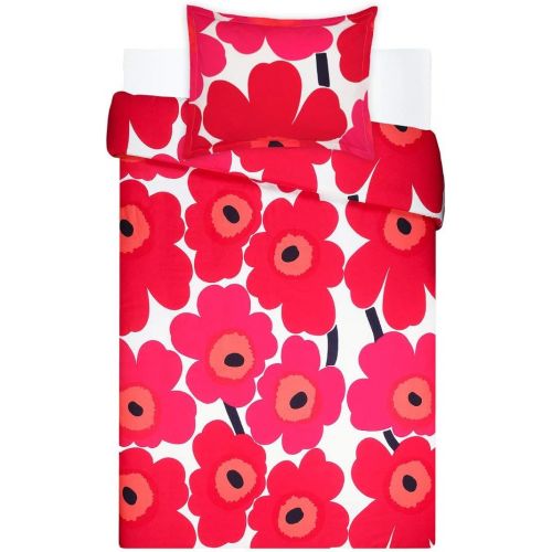  Marimekko 221453 Unikko Comforter Set Red, King