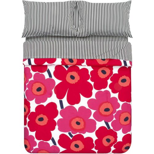  Marimekko 221453 Unikko Comforter Set Red, King