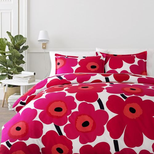  Marimekko 221453 Unikko Comforter Set Red, King