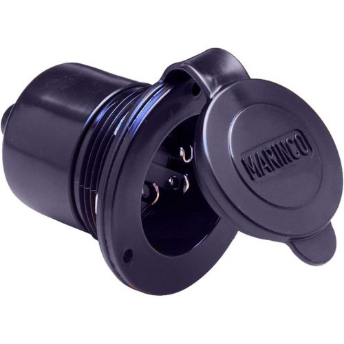  Marinco 150BBI Marine On-Board Charger Inlet Hard Wired 15Amp Black Marine RV Boating Accessories