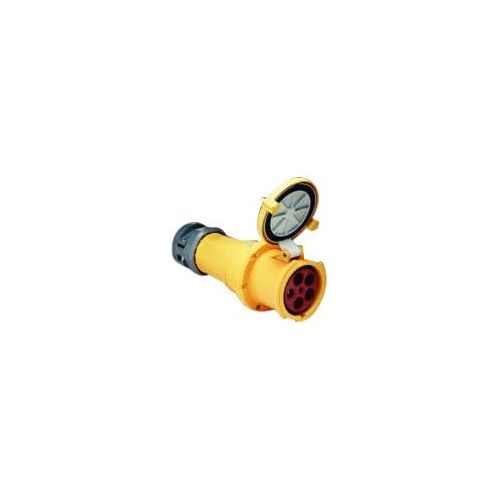  Marinco M5100C9 Marine Electrical Shore Power Connector Body M5100B9R Inlets (100-Amp, 125208-Volt, 4-Pole, 5-Wire, Female, Yellow)