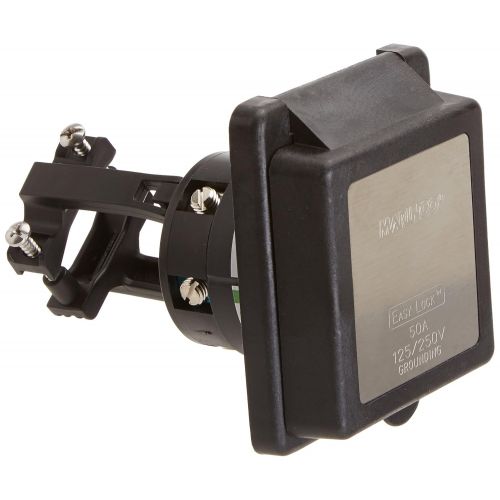  Marinco 6353ELRV. Black 50 Amp Standard Power Inlet