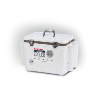 Marine Engel Coolers Live Bait Cooler with Net & Four Rod Holders, White, 30Qt.