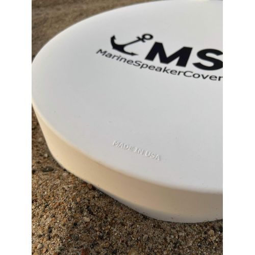  Marine Speaker Covers 6.5 inch Sold As Pair Sun, Water, Dust Protection Patented, Military-Grade Silicone Design Black Logo