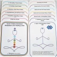 /MariposaStoneWorks 7 Chakra Card Deck, Crystal Healing Basics, Beginner Instruction Cards Set, Chakra Meditation & Balancing, Metaphysical Tool Spiritual Gift