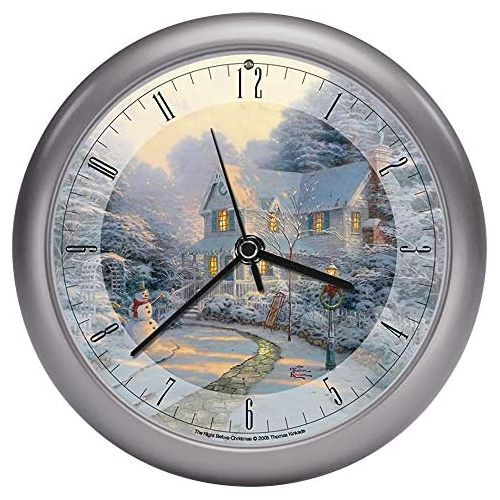  Mark Feldstein Thomas Kinkade The Night Before Christmas Musical Musical Christmas Carol Clock-8