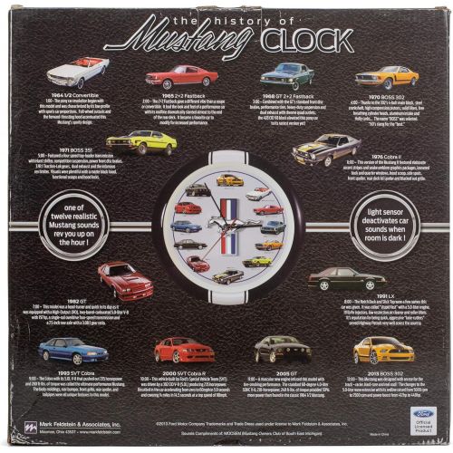  Mark Feldstein History of Mustang Clock, 13-Inch