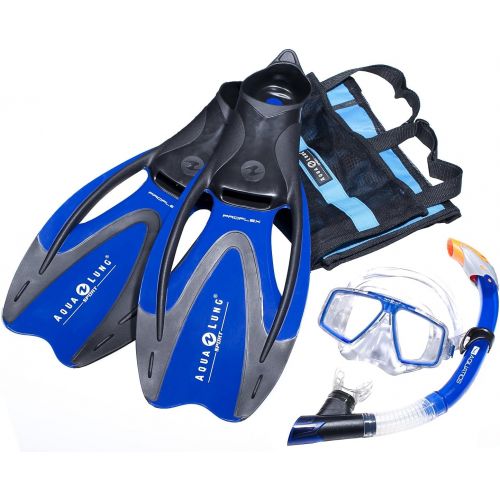  Marke: AQUALUNG AQUALUNG Tauchset Proflex Flosse - EasyBreeze Schnorchel - Cozumel Tauchmaske - Set