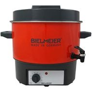 [아마존베스트]BIELMEIER Gluehweinautomat Partytopf Suppenwarmer 1800 W 16 Liter Emaille rot Hahn 3/8