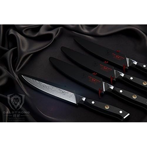  Marke: Dalstrong DALSTRONG Steak Knives Set - Shogun Series - Damascus - Japanese AUS-10V Super Steel - Boxed - Sheaths