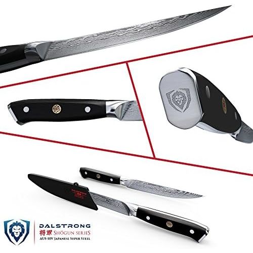  Marke: Dalstrong DALSTRONG Steak Knives Set - Shogun Series - Damascus - Japanese AUS-10V Super Steel - Boxed - Sheaths
