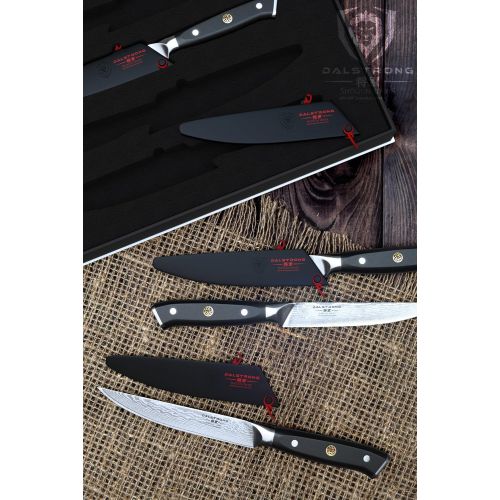  Marke: Dalstrong DALSTRONG Steak Knives Set - Shogun Series - Damascus - Japanese AUS-10V Super Steel - Boxed - Sheaths