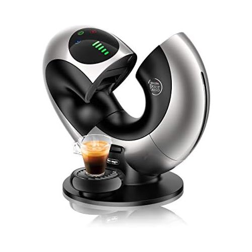  De'Longhi Nescafe Dolce Gusto DeLonghi EDG 736.S | NESCAFEE Dolce Gusto Eclipse | Kapsel Kaffeemaschine | Fuer heisse und kalte Getranke | 15 bar Pumpendruck fuer samtige Crema | Automatische Wasserdosierung | Silb