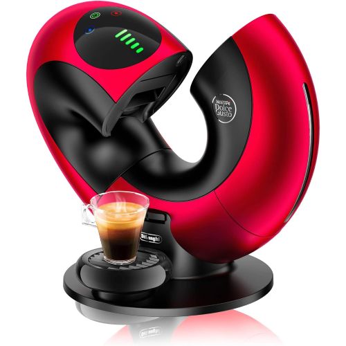  De'Longhi Nescafe Dolce Gusto DeLonghi EDG736.RM | NESCAFEE Dolce Gusto Eclipse | Kapsel Kaffeemaschine | Fuer heisse und kalte Getranke | 15 bar Pumpendruck fuer samtige Crema | Sensor Touch Bedienung |Red Metalli