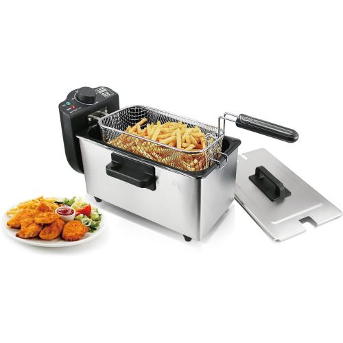  Marke: Emerio Emerio DF-110927EMF Kaltzonen Fritteuse, 3 kilograms, Rostfreier Stahl