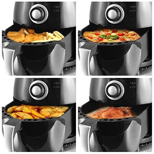  Marke: Emerio Emerio Heissluftfritteuse, Airfryer, Smart Fryer, Test GUT, Frittieren ohne OEl, 3,6 Liter Volumen, 1400 Watt, AF-112828