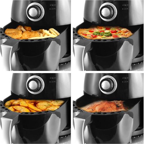  Marke: Emerio Emerio Heissluftfritteuse, Airfryer, Smart Fryer, Test GUT, Frittieren ohne OEl, 3,6 Liter Volumen, 1400 Watt, AF-112828