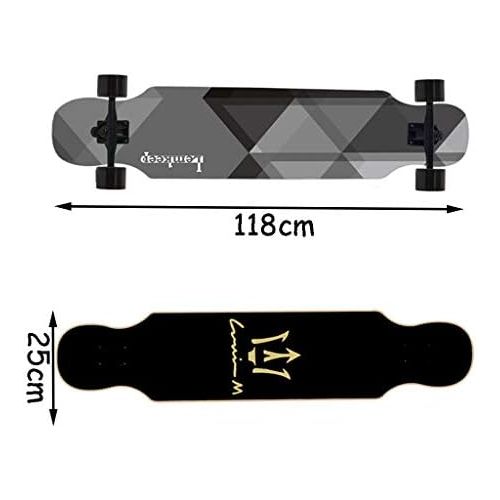  Marke: HYE-SPORT HYE-SPORT Longboards Skateboard 42 Inch X 9 Wide Deck Maple Tanzen Longboard Inch Hergestellt fuer Erwachsene, Jugendliche und Kinder Design Maximales Last 440 Pounds