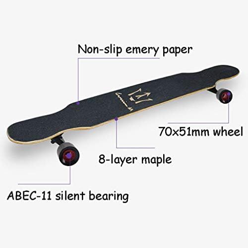  Marke: HYE-SPORT HYE-SPORT Longboards Skateboard 42 Inch X 9 Wide Deck Maple Tanzen Longboard Inch Hergestellt fuer Erwachsene, Jugendliche und Kinder Design Maximales Last 440 Pounds