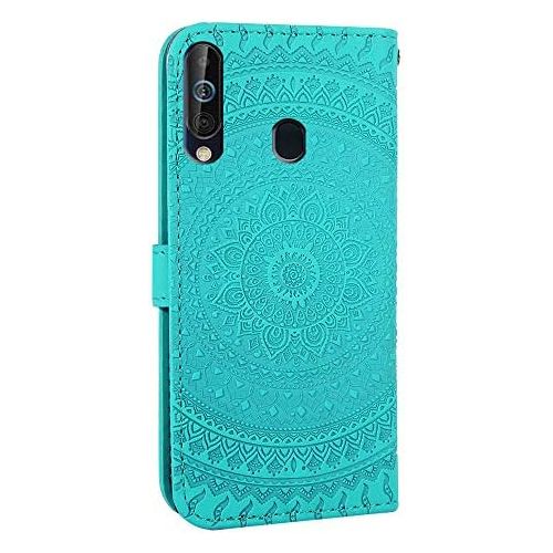  Marke: Homikon Homikon PU Leder Huelle Schoen Mandala Muster Schutzhuelle Brieftasche Ledertasche Handyhuelle mit Kartensteckplatz Stander Klapphuelle Etui Flip Case Kompatibel mit Samsung Galaxy A60