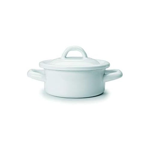  IBILI Blanca Mini-Schmortopf gerade, 12cm, Stahl, weiss, 30x 12x 30cm