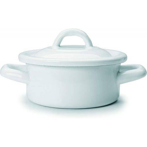  IBILI Blanca Mini-Schmortopf gerade, 12cm, Stahl, weiss, 30x 12x 30cm