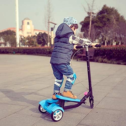  Marke: JIN JIN Kinder 3-5-6-15 Jahre alt Baby Frog Dreiradschere Manner und Frauen Pedal Swing Car (Farbe : Blau)