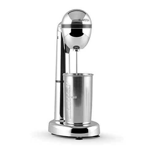  Marke: Klarstein Klarstein van Damme - Drink-Mixer, Getrankemixer, Mini-Standmixer, Milkshake Maker, 100W, 22.000 U/Min, 450 ml Fassungsvermoegen, Edelstahl-Mixbecher, Becherhalterung, Cocktail Shak