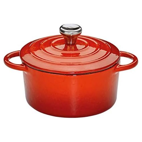  Marke: Kuechenprofi Kuechenprofi Provence mini Gusseisen Brater, Gusseisen Topf, Rund, 10 cm,Rot