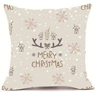 [아마존베스트]Kissenbezuege Weihnachten,LuckyGirls Cashmere-Feeling, 45 x 45 cm, Sofa Pillowcase Home Decor