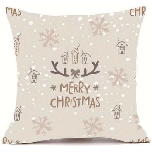  Kissenbezuege Weihnachten,LuckyGirls Cashmere-Feeling, 45 x 45 cm, Sofa Pillowcase Home Decor