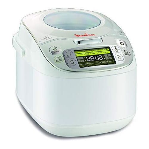  Moulinex MK812101 Multicooker, klassisch, 45-in-1,5bis 6PersonenSilberfarben, 5 l