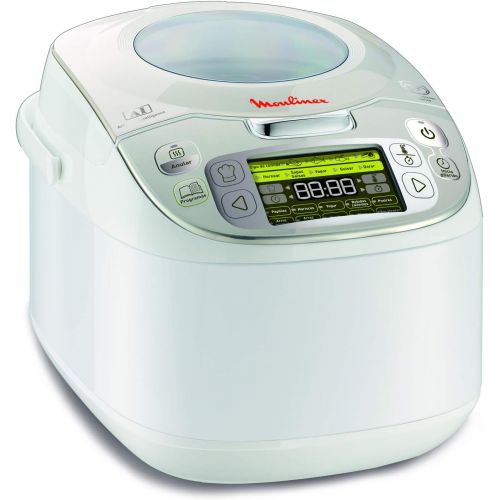  Moulinex MK812101 Multicooker, klassisch, 45-in-1,5bis 6PersonenSilberfarben, 5 l