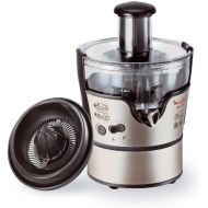 Moulinex JU385H Entsafter und Zitruspresse Elea Duo (300 Watt, 2 Geschwingigkeitsstufe) schwarz / edelstahl-look