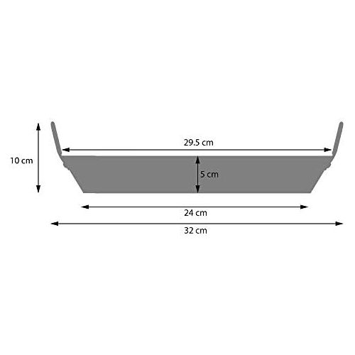  ProCook Paella Pfanne - mit Antihaftbeschichtung - 30 cm - Servierpfanne - Paellapfanne - Pfanne - Paella-Pfanne - 30 cm