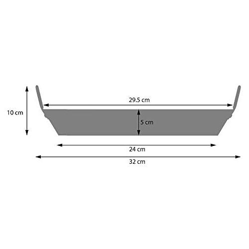  ProCook Paella Pfanne - mit Antihaftbeschichtung - 30 cm - Servierpfanne - Paellapfanne - Pfanne - Paella-Pfanne - 30 cm