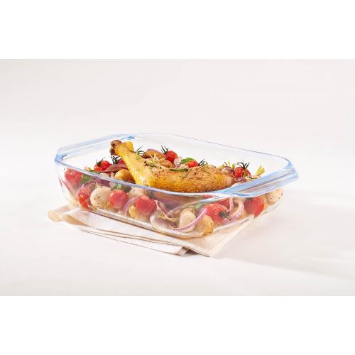  Marke: Pyrex Pyrex 406B000 Brater rechteckig, Glas, transparent, 27 x 17 cm