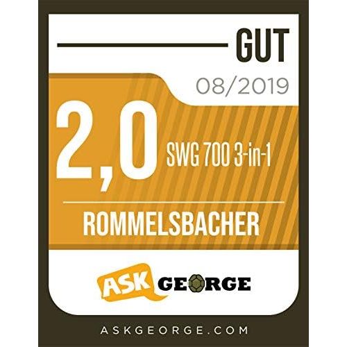  Marke: Rommelsbacher ROMMELSBACHER SWG 700 3-in-1 Multi Toast & Grill Max (Sandwich-Maker, belgisches Waffeleisen, Kontaktgrill, 3 wechselbare Alu-Druckguss-Platten, 2-Lagen Antihaftbeschichtung) schwa