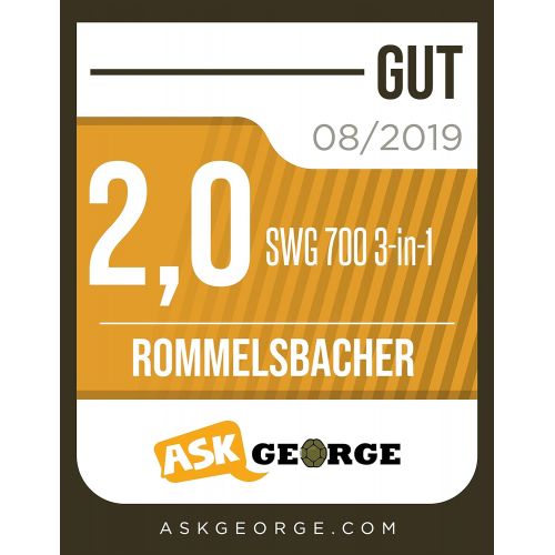  Marke: Rommelsbacher ROMMELSBACHER SWG 700 3-in-1 Multi Toast & Grill Max (Sandwich-Maker, belgisches Waffeleisen, Kontaktgrill, 3 wechselbare Alu-Druckguss-Platten, 2-Lagen Antihaftbeschichtung) schwa