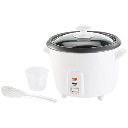  Rosenstein & Soehne Rice Cooker: Reiskocher mit Warmhaltefunktion, 400 Watt, 1 Liter Fassungsvermoegen (Reiskocher klein)