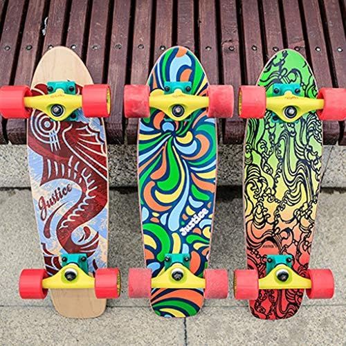  Marke: Skateboards Skateboards JXYH Hoelzerne Fischplatte 58cm Professionelles Brett Bananenbrett Ganzes Brett Anfanger Grau Erwachsene Kinder Universal (Color : Gray, Size : 58 * 15.8 * 15cm)