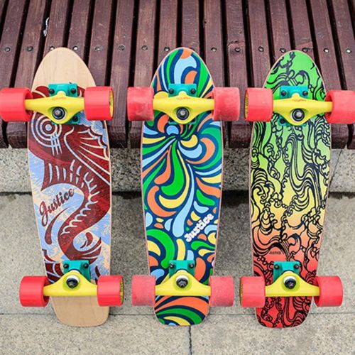  Marke: Skateboards Skateboards JXYH Hoelzerne Fischplatte 58cm Professionelles Brett Bananenbrett Ganzes Brett Anfanger Grau Erwachsene Kinder Universal (Color : Gray, Size : 58 * 15.8 * 15cm)
