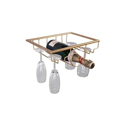  Marke: Solamlya Solamlya Free Nail Upside Down Weinglashalter,schmiedeeisen-Eisen-Cup-Rack - Langlebig & Rost-Proof & Stable Heavy Load Bearing - Pflegeleicht-c 30x22.5x10.5cm