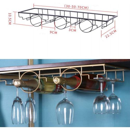  Marke: Solamlya Solamlya Free Nail Upside Down Weinglashalter,schmiedeeisen-Eisen-Cup-Rack - Langlebig & Rost-Proof & Stable Heavy Load Bearing - Pflegeleicht-c 30x22.5x10.5cm