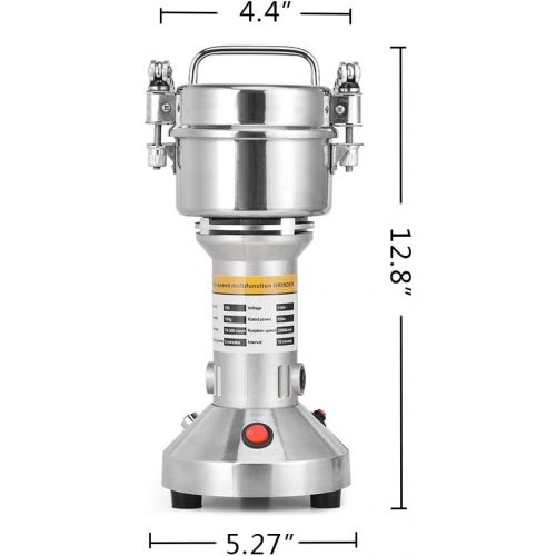  TOPQSC Tragbar Elektrische Getreidemuehle Muesli Getreide Grinder 220V Schnelle Geschwindigkeit Grinder Powder Maschine 28000RPM 3 Klingen Timing Schleif Maschine Kuechenmaschine Fuer